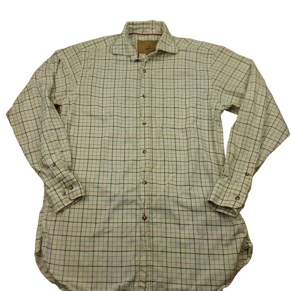 Onward Reserve Mens S Alder Field Hunting Shirt Flannel Windowpane Lightweight‎
